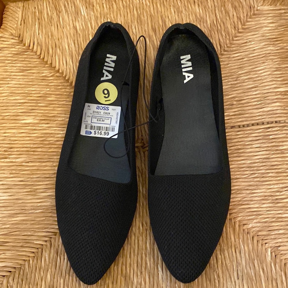 Black flats by Mia. Size 9.
